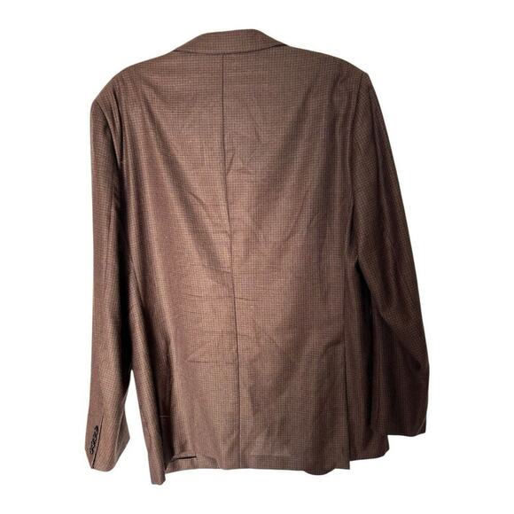 Ermenegildo Zegna Mil. Easy Lightweight Wool Sport Coat Brown Size 54 XL - Picture 2 of 11